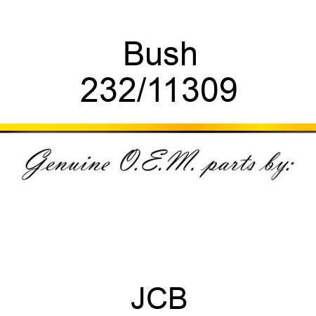 Bush 232/11309