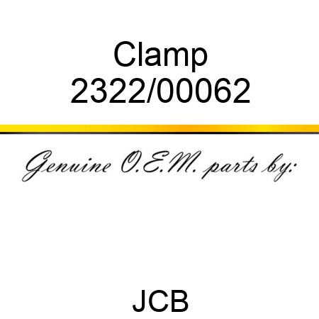 Clamp 2322/00062