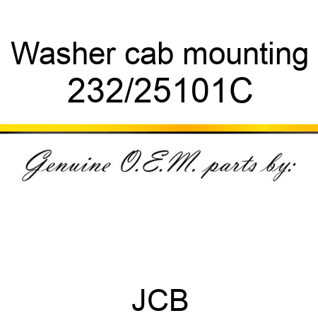 Washer, cab mounting 232/25101C