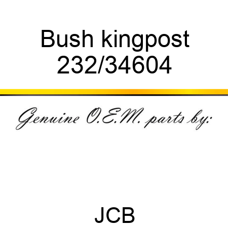 Bush, kingpost 232/34604