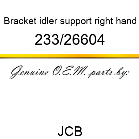 Bracket, idler support, right hand 233/26604