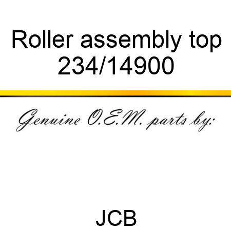 Roller, assembly, top 234/14900