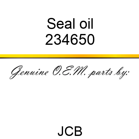 Seal, oil 234650