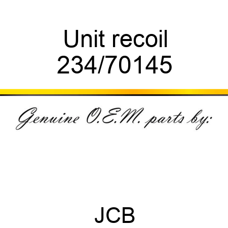 Unit, recoil 234/70145