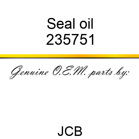 Seal, oil 235751