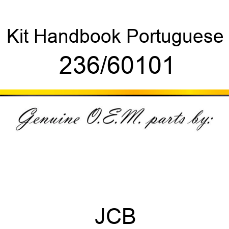 Kit, Handbook Portuguese 236/60101