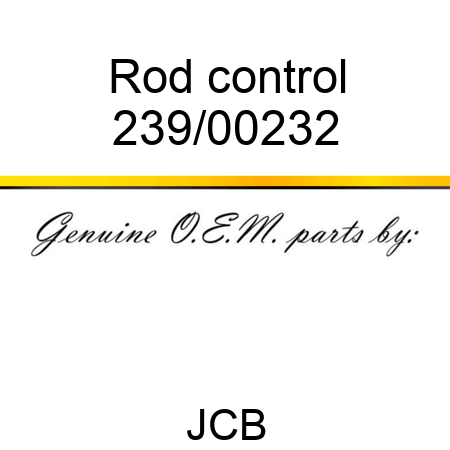 Rod, control 239/00232