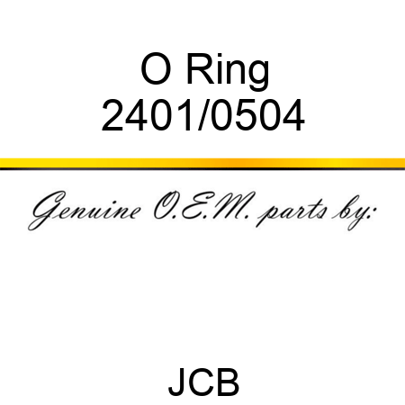 O Ring 2401/0504