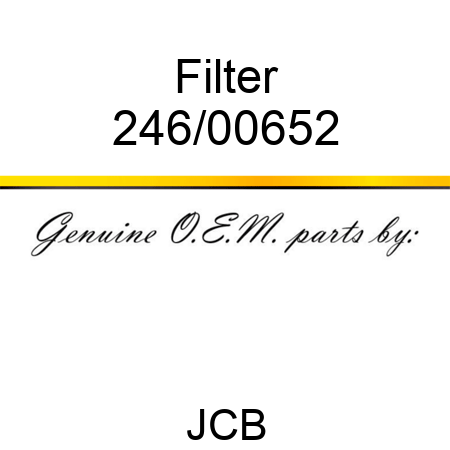 Filter 246/00652
