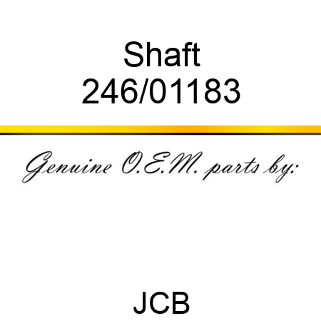 Shaft 246/01183