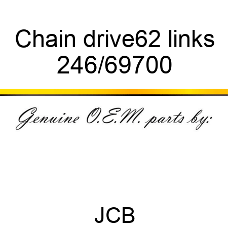 Chain, drive,62 links 246/69700