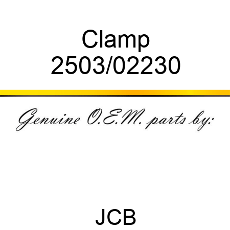 Clamp 2503/02230