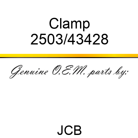 Clamp 2503/43428