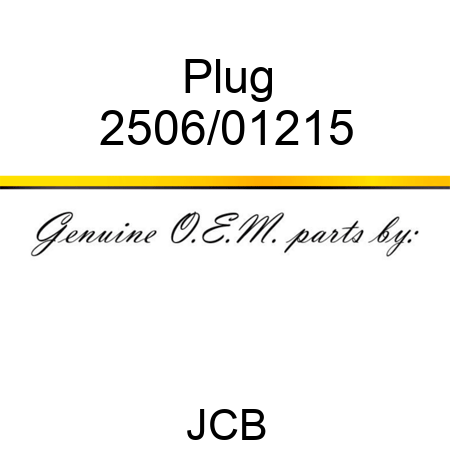 Plug 2506/01215