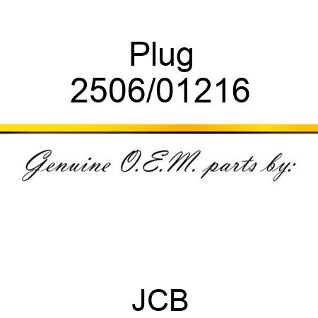 Plug 2506/01216