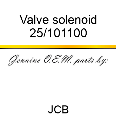 Valve, solenoid 25/101100