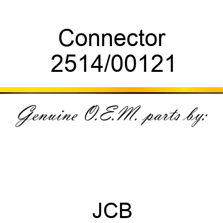 Connector 2514/00121