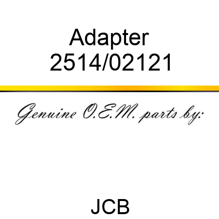 Adapter 2514/02121