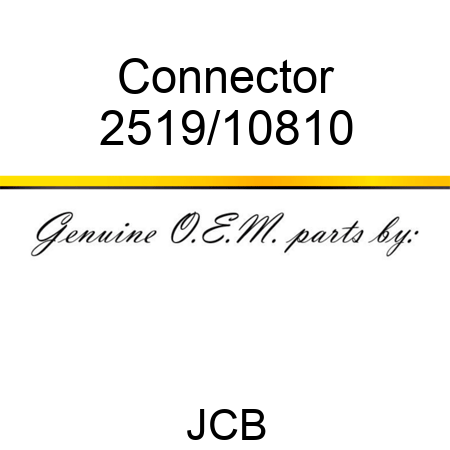 Connector 2519/10810