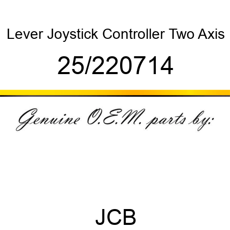 Lever, Joystick Controller, Two Axis 25/220714