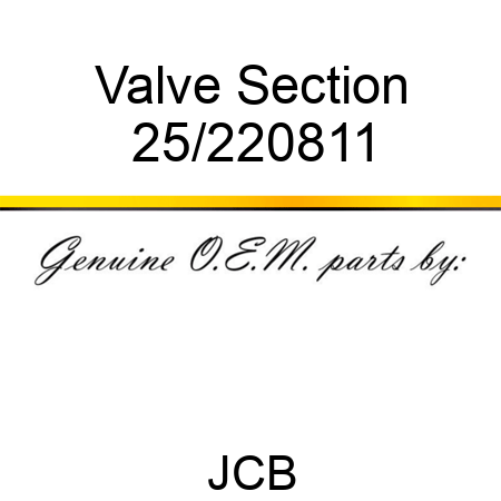 Valve, Section 25/220811
