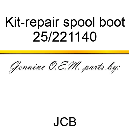 Kit-repair, spool boot 25/221140