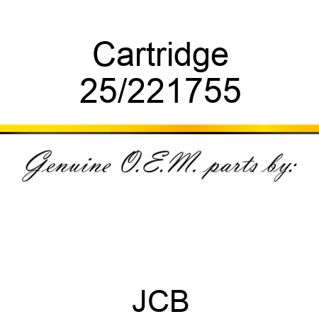 Cartridge 25/221755