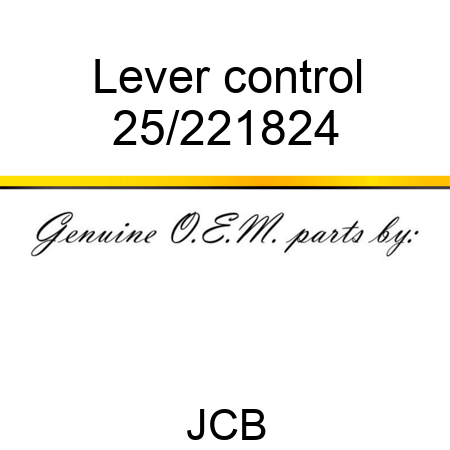 Lever, control 25/221824