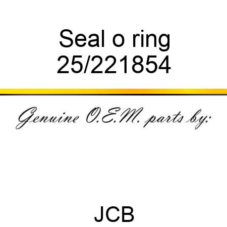 Seal, o ring 25/221854