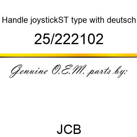 Handle, joystick,ST type, with deutsch 25/222102