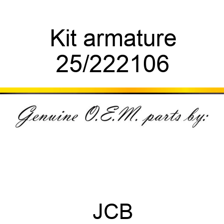 Kit, armature 25/222106