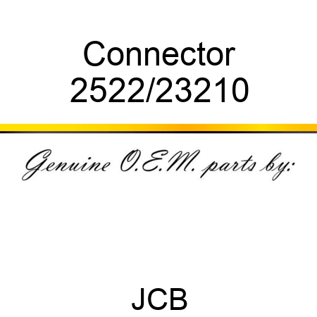 Connector 2522/23210