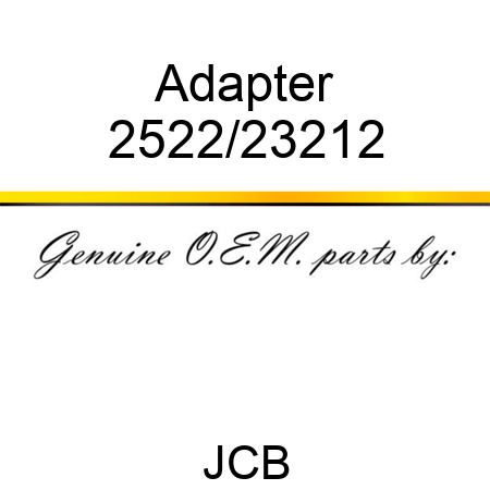 Adapter 2522/23212