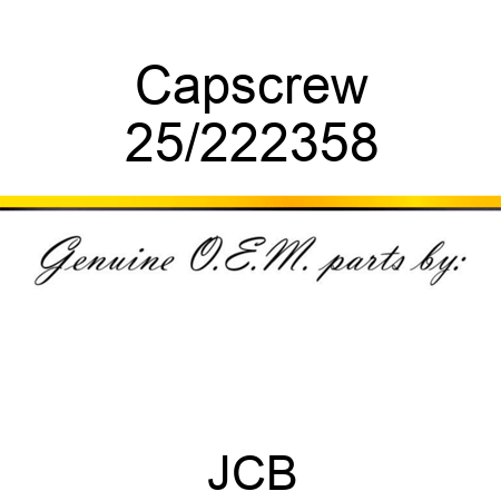 Capscrew 25/222358