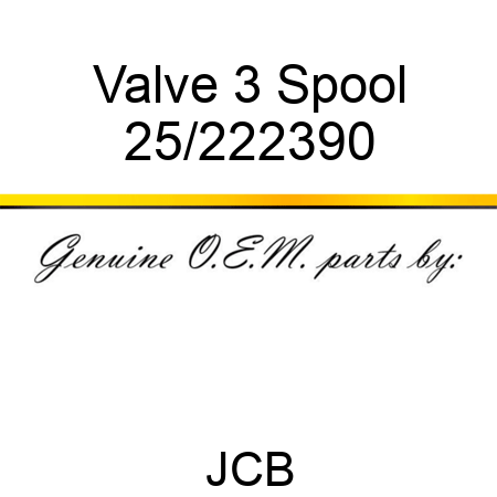 Valve, 3 Spool 25/222390