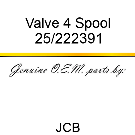 Valve, 4 Spool 25/222391