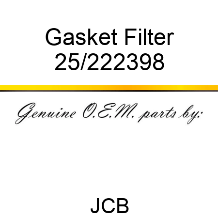 Gasket, Filter 25/222398