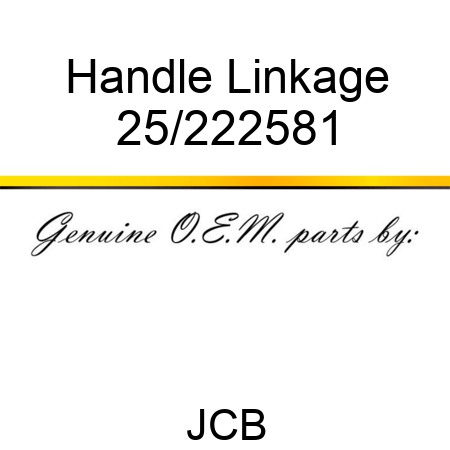 Handle, Linkage 25/222581