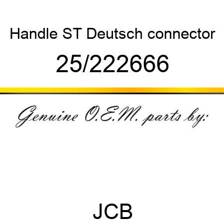 Handle, ST+Deutsch connector 25/222666