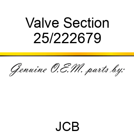 Valve, Section 25/222679