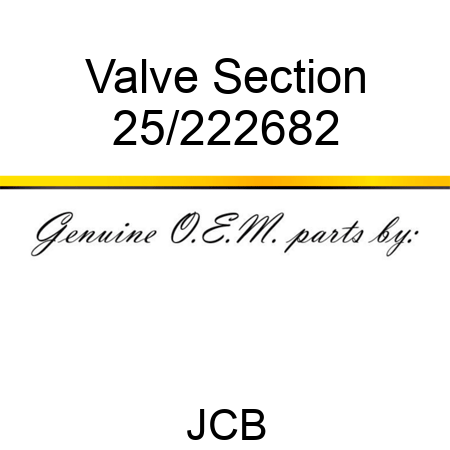 Valve, Section 25/222682