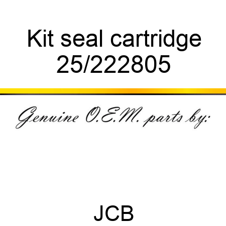 Kit, seal, cartridge 25/222805