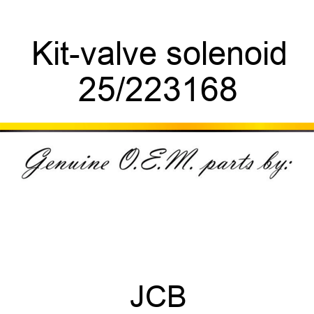 Kit-valve, solenoid 25/223168