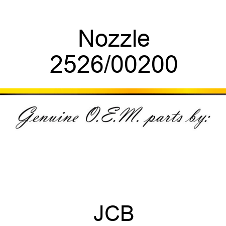 Nozzle 2526/00200