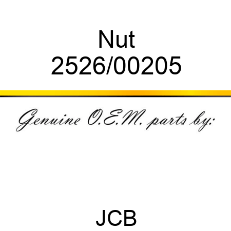 Nut 2526/00205