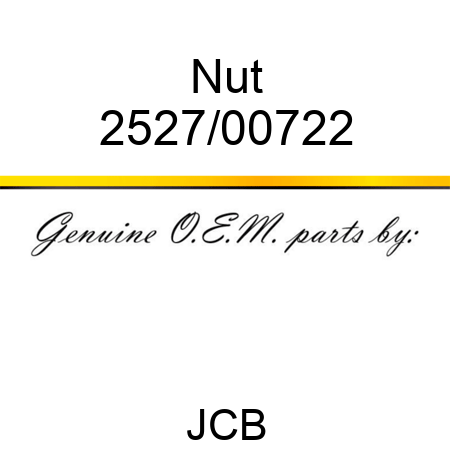 Nut 2527/00722