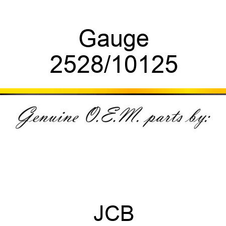 Gauge 2528/10125
