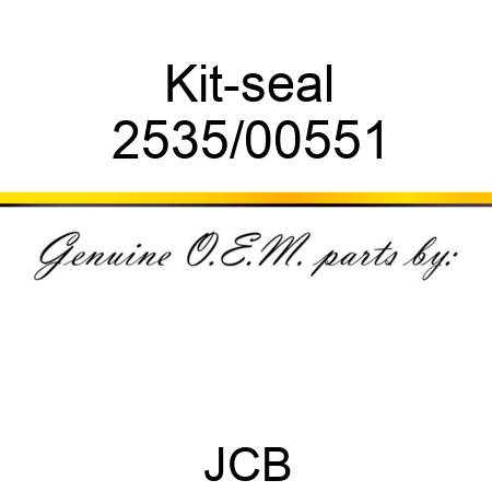 Kit-seal 2535/00551