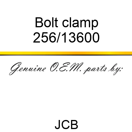 Bolt, clamp 256/13600