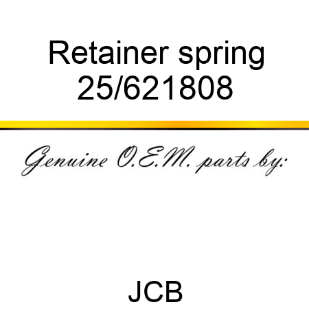 Retainer, spring 25/621808